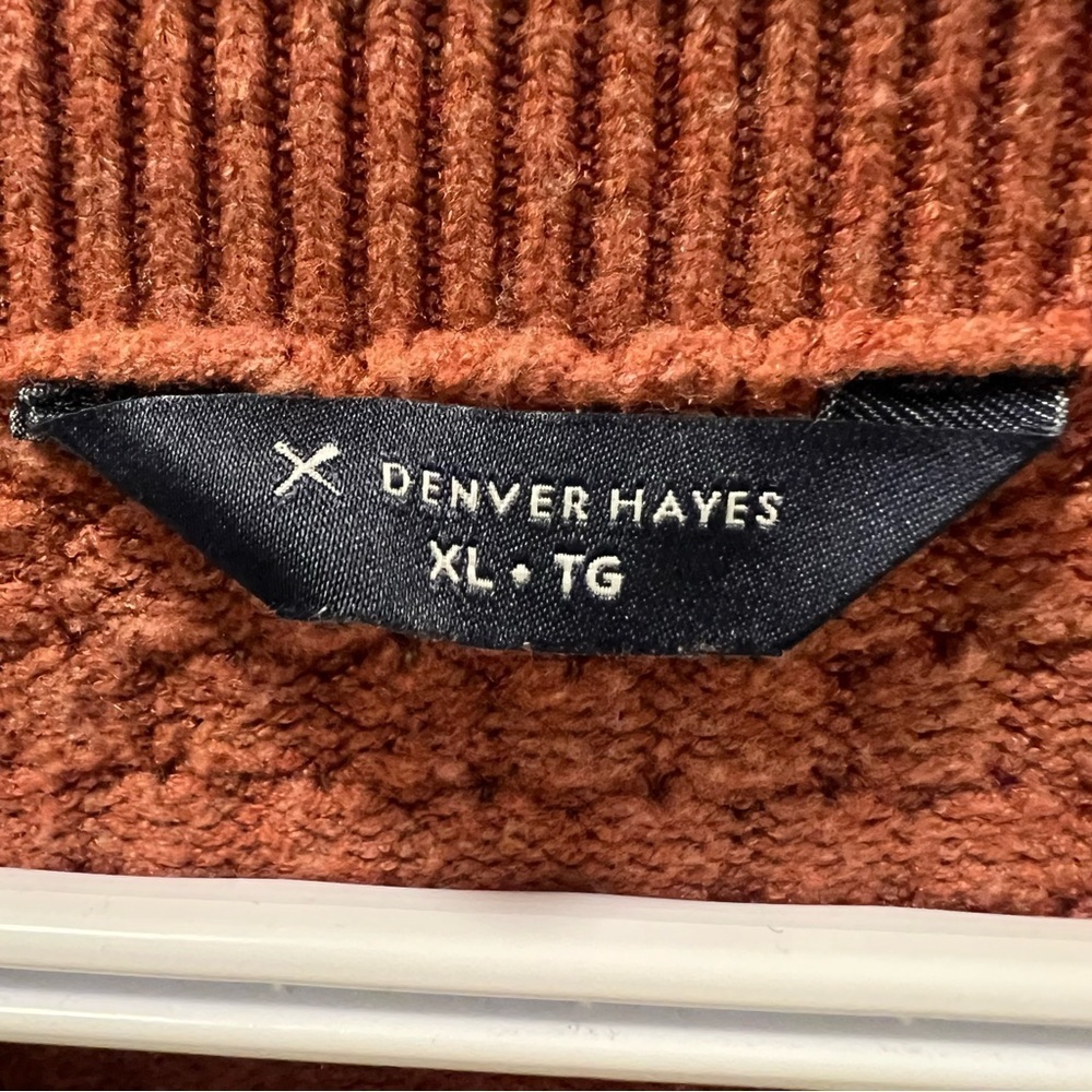 DENVER HAYES Rust Color Sweater Women's Size XL - Picture 3 of 10